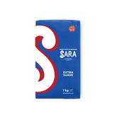 SARA paquete frontal 1 kg mostrando diseño y cantidad