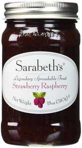 Sarabeth's frasco frontal 18 oz mostrando etiqueta clara y calidad visible