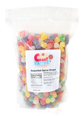 Sarah's Candy Factory bolsa frontal mostrando 5 libras y conveniencia