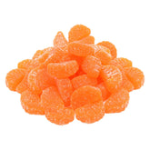 Sarah's Candy Factory bolsa frontal de 6 lb mostrando gajos de naranja, ideal para eventos