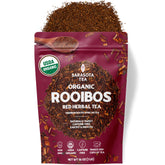 SARASOTA COFFEE & TEA CO. bolsa frontal mostrando marca y beneficio de volumen