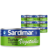 Sardimar lata al frente mostrando el diseño y conveniencia