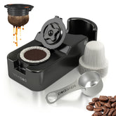 Savepod frontal del kit compacto mostrando PodMaker y accesorios para ahorro de espacio