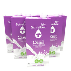 SCHREIBER frente del empaque 32oz mostrando diseño y beneficio de larga vida