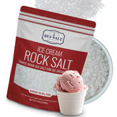 Sea Salt Superstore bolsa frontal mostrando 5 lb y utilidad para helados