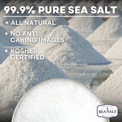 Sea Salt Superstore textura de grano fino para disolución rápida y sabor uniforme