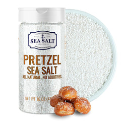 Sea Salt Superstore envase frontal 1 lb mostrando el shaker y marca