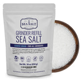 Sea Salt Superstore frente de empaque mostrando la bolsa de 30 oz y su practicidad