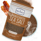 Sea Salt Superstore envase frontal mostrando etiqueta y 14 oz para identificar producto