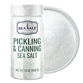 Sea Salt Superstore vista frontal del paquete mostrando la presentación de 1 lb y pureza