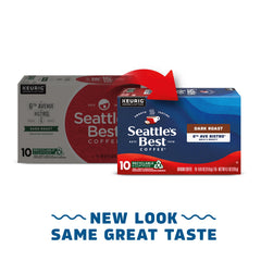 Seattle's Best Coffee cápsulas en mano para comparación de tamaño y facilidad de uso