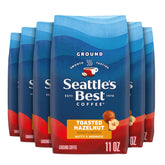 Seattle's Best Coffee frente del empaque mostrando bolsa y marca, conveniencia