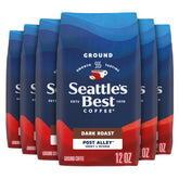 Seattle's Best Coffee frontal del empaque mostrando diseño y tamaño