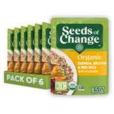 SEEDS OF CHANGE frente del empaque mostrando el pack y beneficio práctico
