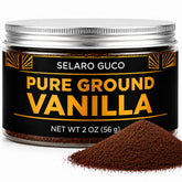 Selaro Guco polvo de vainilla envasado mostrando presentación y beneficio aromático