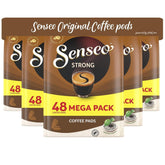 Senseo paquete frontal 240 pads mostrando cantidad y marca, conveniencia inmediata