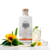 Think Distributors Seven Giants frontal botella mostrando diseño y beneficio premium