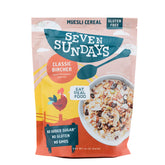 Seven Sundays bolsa frontal mostrando diseño y tamaño, conveniencia al instante