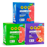 Shameless frente del empaque mostrando 18 bolsas, ideal para almacenamiento