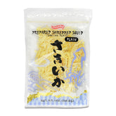 Shirakiku paquete frontal 8 oz mostrando diseño y facilidad resellable