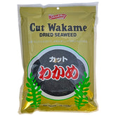 Shirakiku empaque frontal de wakame seca, práctico y resellable
