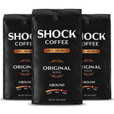 Shock empaque frontal mostrando 3 libras y marca para información clara