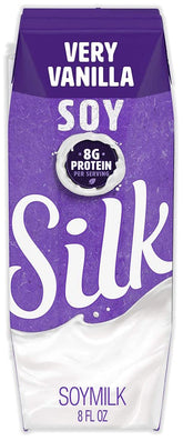 Silk envase frontal Very Vanilla mostrando diseño y conveniencia