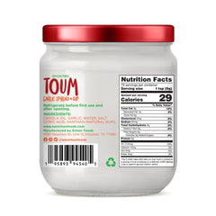Simon Foods TOUM textura cremosa en primer plano para untar fácilmente