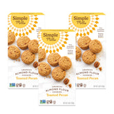 Simple Mills frente del empaque mostrando pack de tres cajas y beneficios claros
