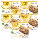 Simple Mills empaque frontal mostrando barras Nutty Banana y conveniencia