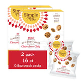 Simple Mills empaque frontal mostrando paquetes individuales y beneficio conveniencia