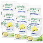 Simple Mixes empaque frontal vainilla mostrando beneficio natural