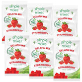 Simple Mixes frente del empaque mostrando el paquete de 6 y beneficio de ingredientes naturales