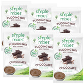 Simple Mixes empaque frontal mostrando pack de seis cajas y claridad de ingredientes