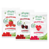 Simple Mixes empaque frontal mostrando 3 cajas y beneficios visibles