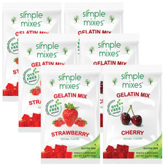 Simple Mixes paquete frontal mostrando caja y sabores, conveniencia familiar