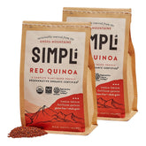 SIMPLi quinoa roja frente del empaque mostrando facilidad de uso