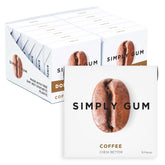 SIMPLY Gum frente del empaque mostrando diseño y cantidad, transparencia del producto