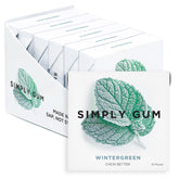 SIMPLY Gum empaque frontal mostrando diseño y cantidad