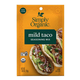 Simply Organic frente del paquete mostrando diseño y tamaño, facilita identificación