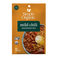 Simply Organic frente del paquete mostrando diseño y beneficios
