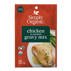Simply Organic frente del empaque mostrando certificaciones orgánicas y sin gluten