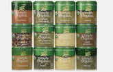 Simply Organic vista frontal del paquete con 12 frascos pequeños, ideal para regalar