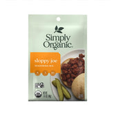 Simply Organic sobre frontal mostrando diseño y certificaciones orgánico y kosher para conveniencia