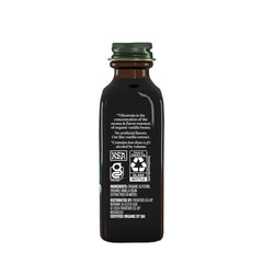 Simply Organic detalle de vidrio ámbar que protege el sabor
