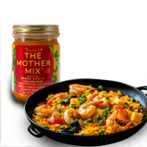 Simrancooks The Mother Mix frasco frontal mostrando la etiqueta y facilidad de uso