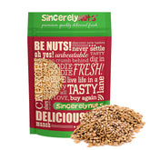 Sincerely Nuts bolsa 2 lb frente mostrando producto y beneficios de snack listo