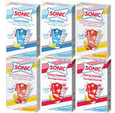 SINGLES TO GO! frente del empaque mostrando variedad de sabores y conveniencia