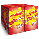 SINGLES TO GO! Starburst frente del paquete mostrando 12 cajas y marca