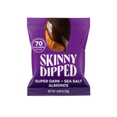 SKINNYDIPPED frente del mini paquete mostrando diseño y porción práctica